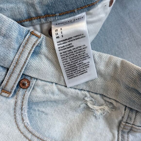 American Eagle Strigid Curvy Relaxed Shorts Size 0 NWT - Picture 7 of 7